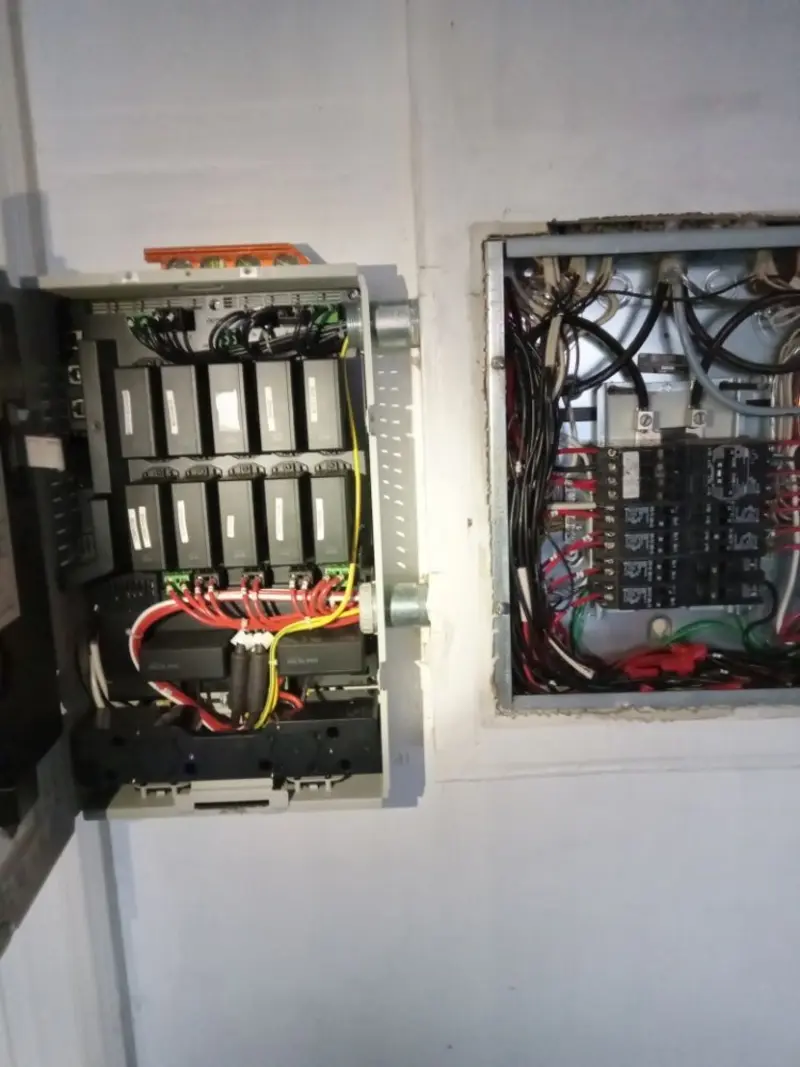 Electrical panel upgrade completed for Security Camera Wiring in Campbellsville
